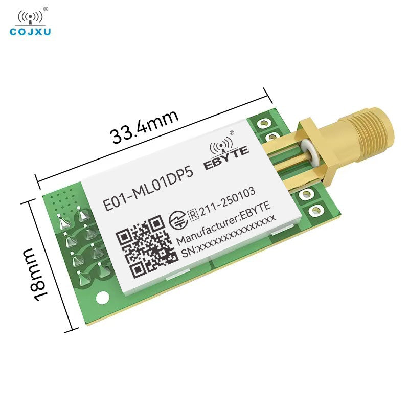 EBYTE E01-ML01DP5 nRF24L01P 2.4GHz PA LNA 20dBm Wireless Module SPI Antenna SMA-K Transceiver Receiver Tansmitter