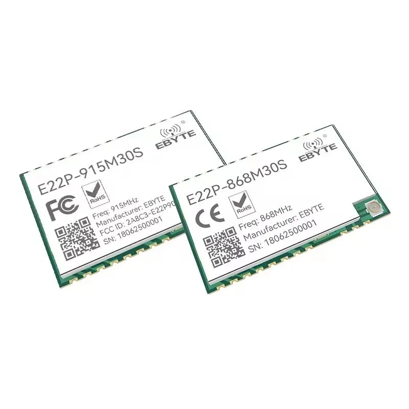 0.1$ Free Sample(Limit 2 pcs per person) Ebyte E22P LoRa Spread Spectrum RF Wireless Module 868/915MHz 30dBm 12km SX1262 ESD PA+LNA+SWA Module Development Test Kit