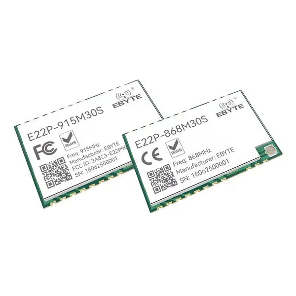 0.1$ Free Sample(Limit 2 pcs per person) Ebyte E22P LoRa Spread Spectrum RF Wireless Module 868/915MHz 30dBm 12km SX1262 ESD PA+LNA+SWA Module Development Test Kit