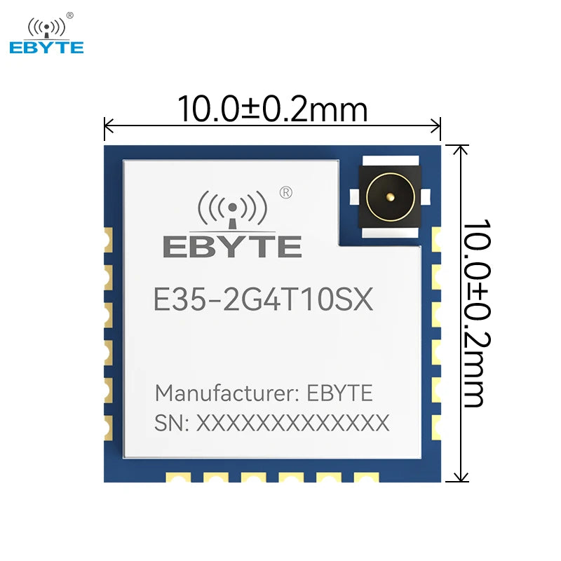 Ebyte E35-2G4T10SX 10dBm UART interface Low power consumption 1μA 2.4GHz wireless  serial port transparent transmission module