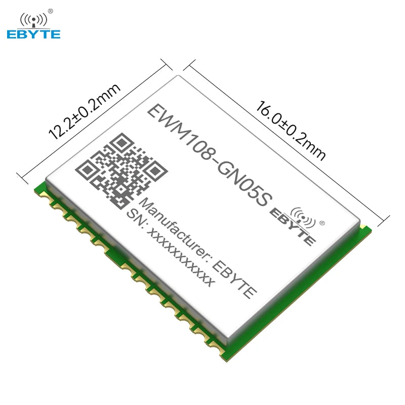 Ebyte EWM108-GN05S UART Sub-meter BDS/GPS/GLONASS/Galileo/QZSS/SBAS GNSS Dual-frequency positioning wireless module