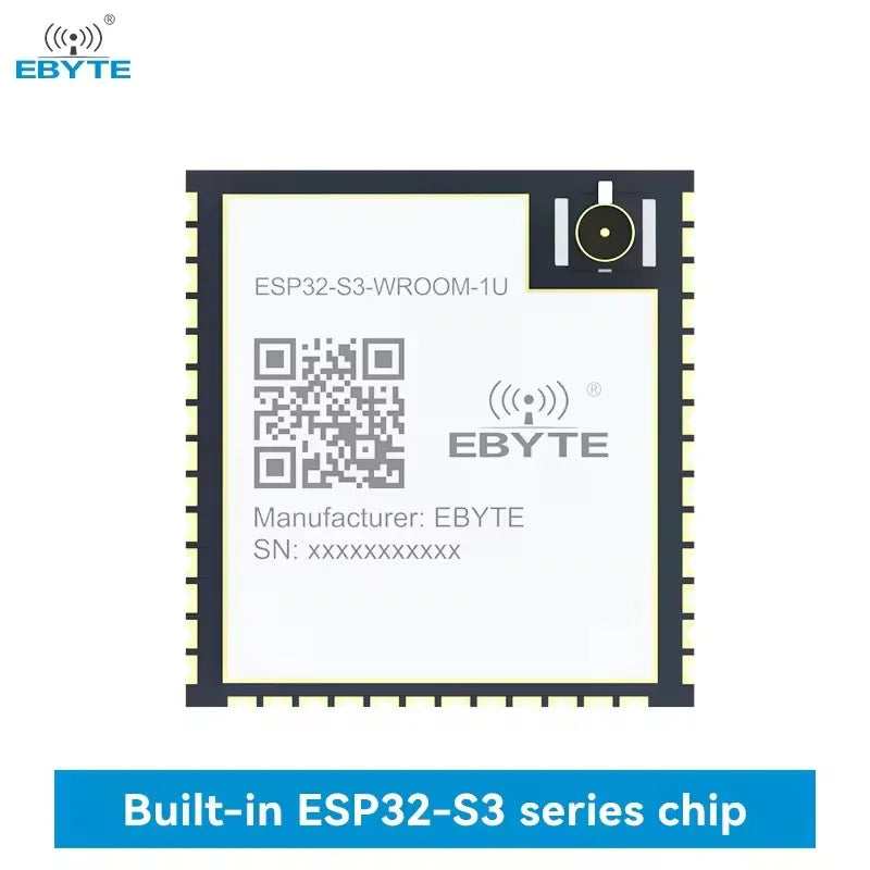 $0.00 Ebyte Prix ESP32-S3-WROOM-1U Shopping espressif 2.4GHz BLE5.0 Low -power Bluetooth dual -core wireless module Double -mode Bluetooth WIFI esp32 Buy Online