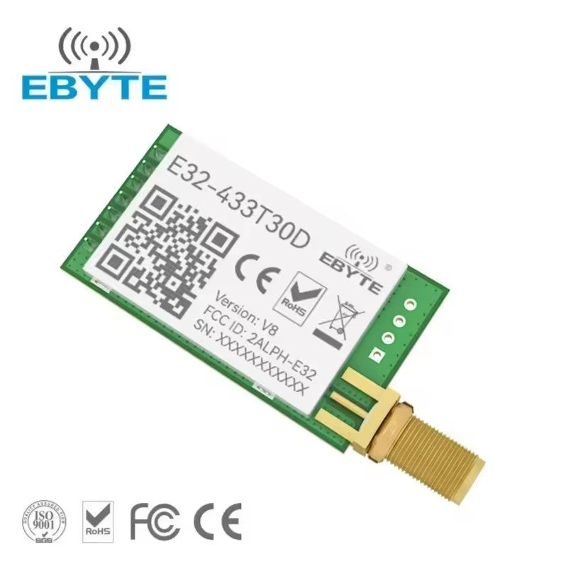 EBYTE E32-433T30D V8.X SX1278 LoRa 433 MHz UART IoT Long Range Wireless Transceiver Sender Empfänger Modul SMA Antenne