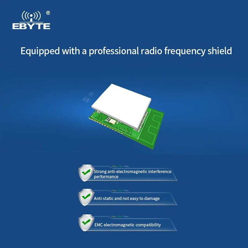 0.01$ Ebyte E104-BT55SP TI CC2340 chip module transceiver BLE 5.3 beacon ibeacon UART Serial port to 2.4GHz Ble bluetooth module