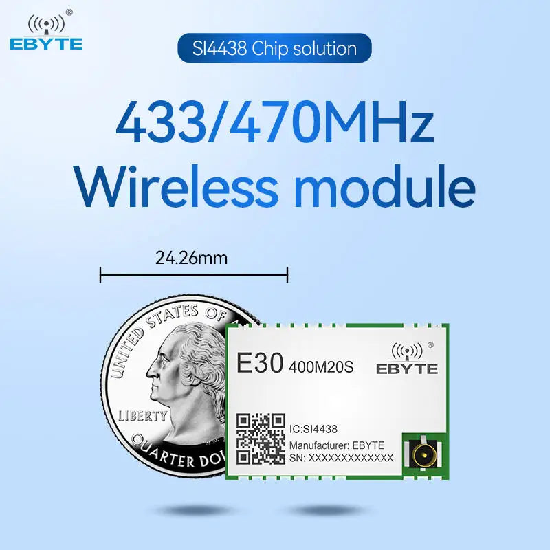 Ebyte E30-400M20S(4438) SI4463 Low Price Rf Transceiver Type Rf Chip Type Chip Type Wireless & Rf Chip IOT wireless data transmission