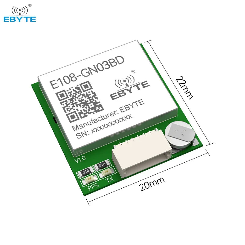 Ebyte E108-GN03BD SOC AT6668B Chip Single Beidou Satellite System Navigation Module BDS Single Beidou Positioning Module