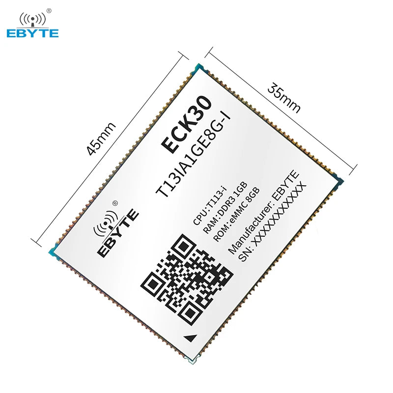 Ebyte ECK30-T13IA1GE8G-I 1.2GHz 8GB for industrial control HMI IoT T113-i processor Industrial -grade embedded core board