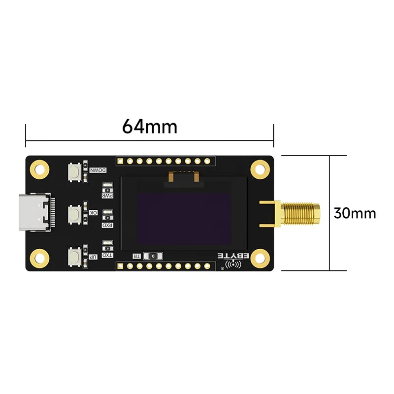 Ebyte E22-900MBL-SC Secondary Development 868/915Mhz OLED screen LORA Offline test evaluation kit RF transceiver