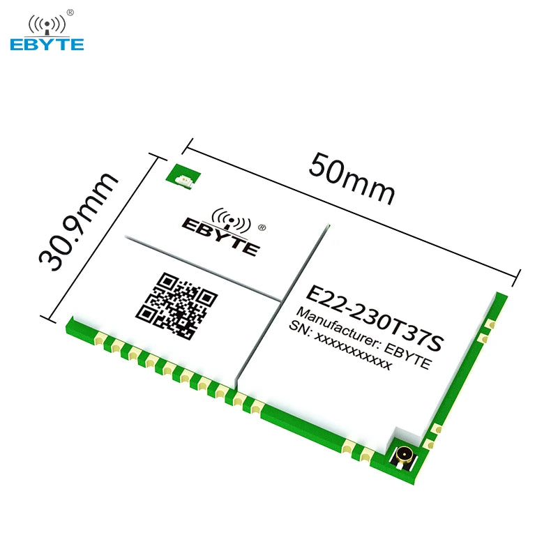 Ebyte OEM ODM E22-230T37S sx1262 37dBm 25km 220.125-236.125MHz UART interface lora wireless transparent module