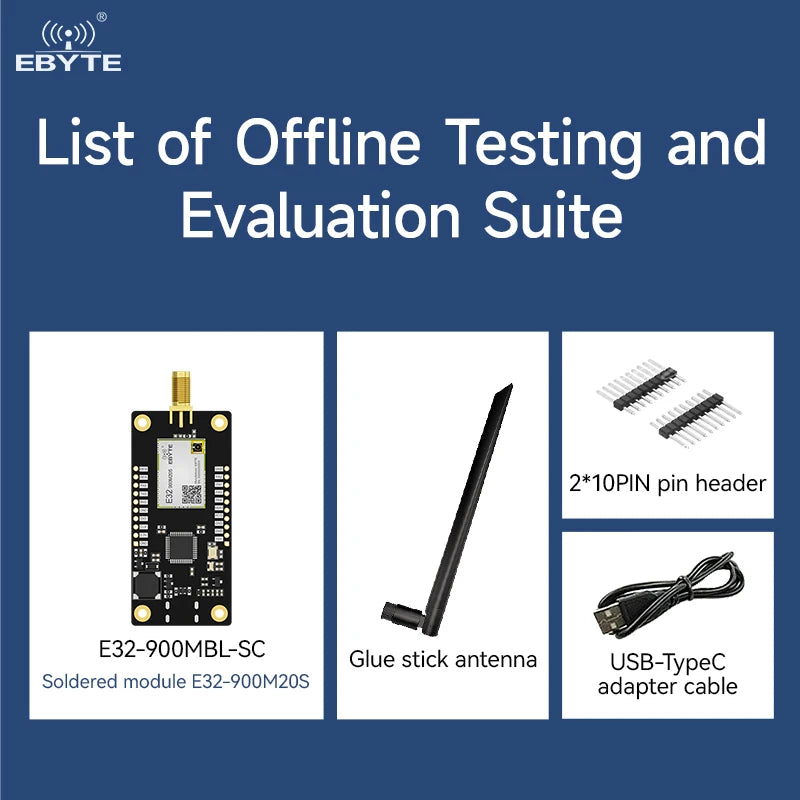 Ebyte E32-900MBL-SC Type-C Interface Sub-1G Wireless Module 900MHz Lora Module Development Board Offline Test Evaluation Kit