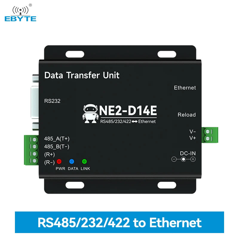 Ebyte NE2-D14E Industrial Grade RS485/232/422 MQTTC/HTTPC IoT Gateway ModBus Gateway Mode Serial to Ethernet Serial Server