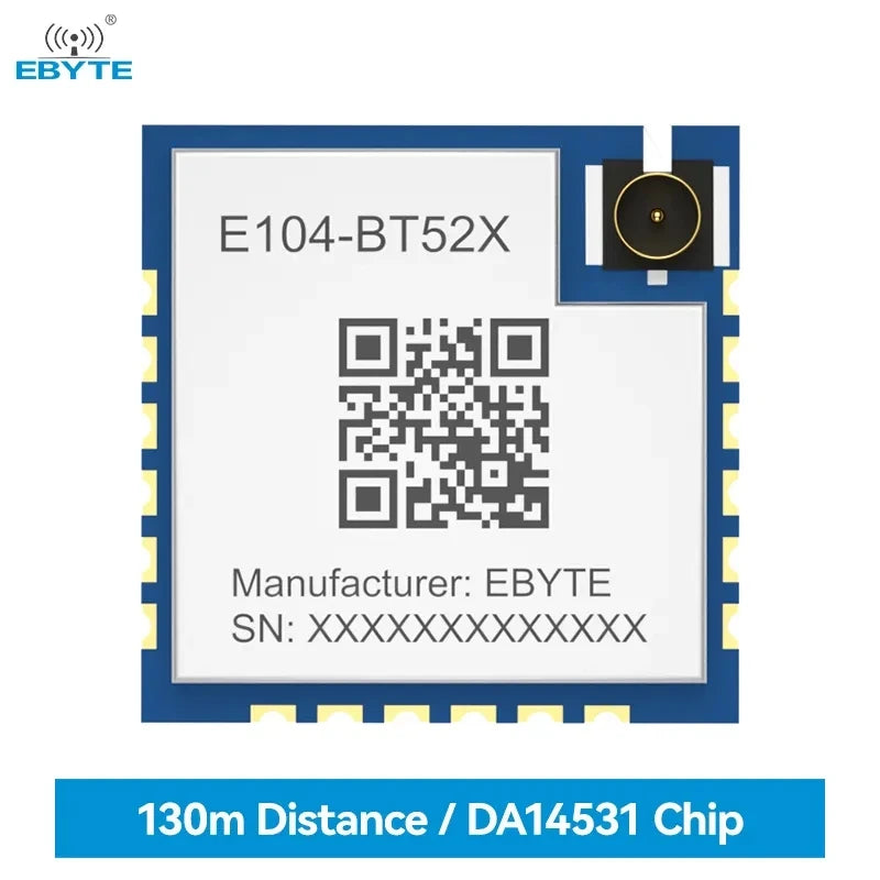 Ebyte E104-BT52X DA14531 chip 2.4GHz Small size and low power consumption ble blue tooth module ble 5.0 wireless module