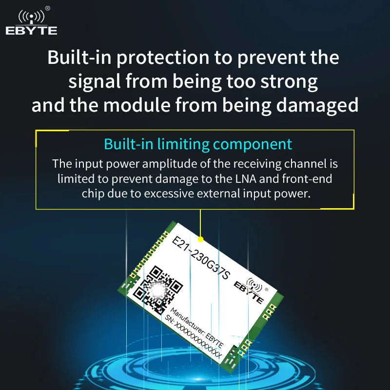 Ebyte E21-230G37S 37dBm 20km RF Gain Power Amplifier PA High Power 230MHz 433MHz Power Amplifier PA Wireless Module