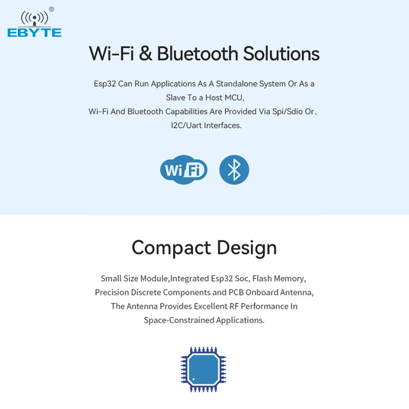 Buy Ebyte ESP32-S3-WROOM-1 Price espressif 200m buy esp32 s3 802.11 b/g/n and Ble 5.0 2.4GHz dual-core Bluetooth WiFi module