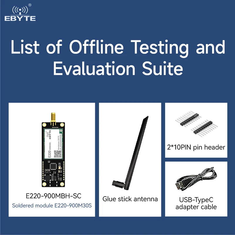 Ebyte E220-900MBH-SC LLCC68 chip Offline test evaluation kit LORA serial port wireless module development and test board