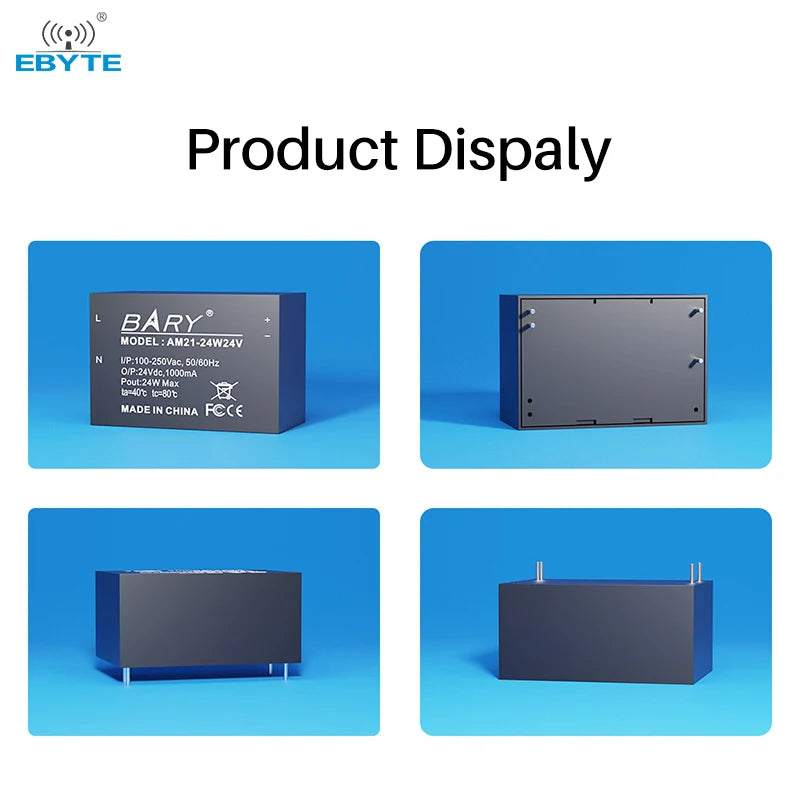 Ebyte AM21-24W24V Ultra small volume Short circuit protection Ultra low power consumption AC-DC step-down power module