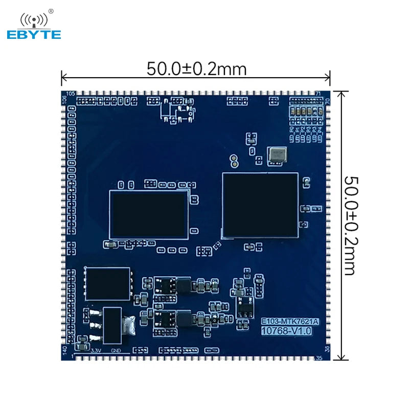 Ebyte EWM103-WF7621A OpenWr Embedded MT7621A Chip 2.4GHz Dual-core Full Gigabit Routing Gateway Module WiFi Router Module