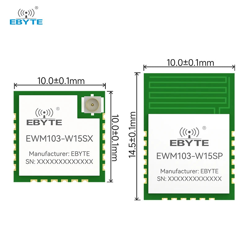 Ebyte EWM103-W15SX/W15SP 20dBm High Cost Performance MINI Size 2.4GHz BLE5.1 WiFi+BLE Dual Mode Wireless Module WiFi Module test Kit