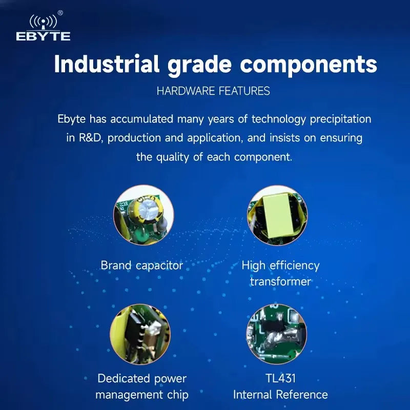 Ebyte AM11-V Series Industrial Grade AC-DC Isolated Step-down Power Module Overcurrent and Short Circuit protection 20W 24W