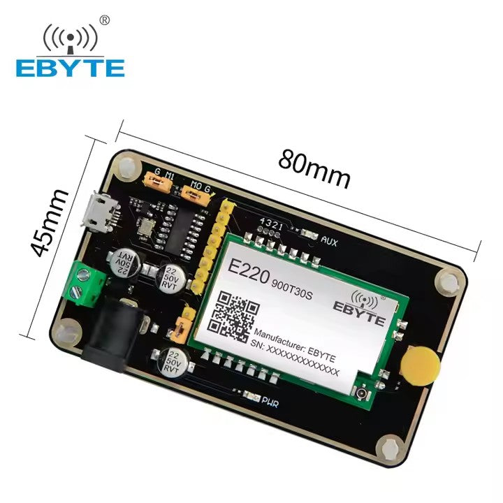 Ebyte E220-900TBH-01 Test Board Kit USB Development Board RF Module Fit for Wireless Module E220-900T30S