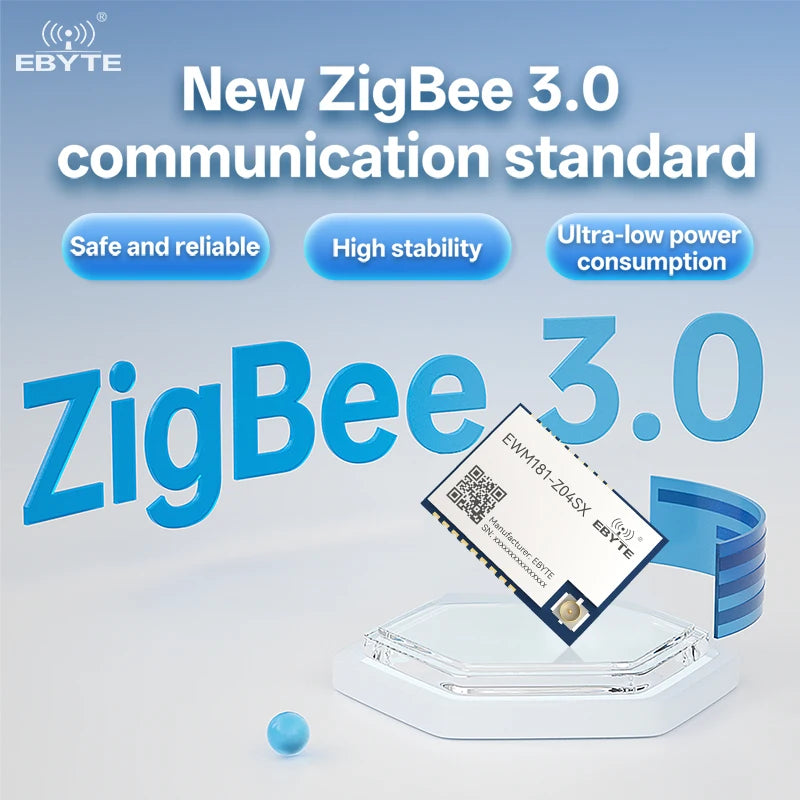 $0.1 Buy 2 Sample (Limit 2)! Pay Shipping Only to Buy Ebyte EWM181-Z04SX UART 4.5dBm 2.4GHz ZigBee3.0 Serial wireless module