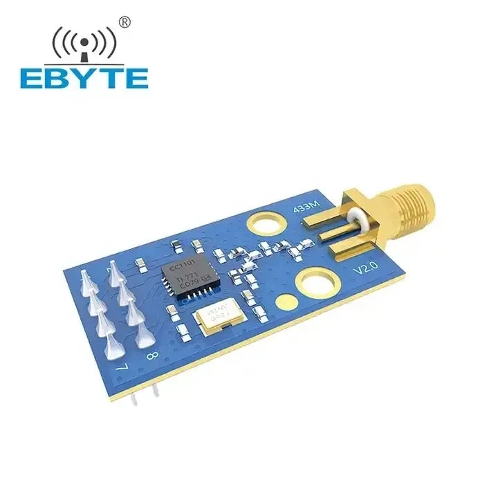 $0.00 Ebyte Buy E07-M1101D-SMA TI Precio Online CC1101 chip 10dBm Wireless Wake-up RF Transmitter Receiver Module 433MHz SPI RF wireless module