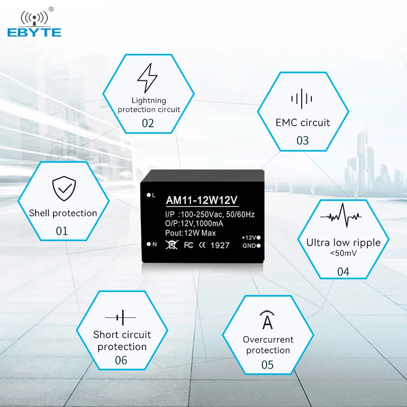 EBYTE AM11-12W12V  Free sample Small size Low power 12W dc power supply module