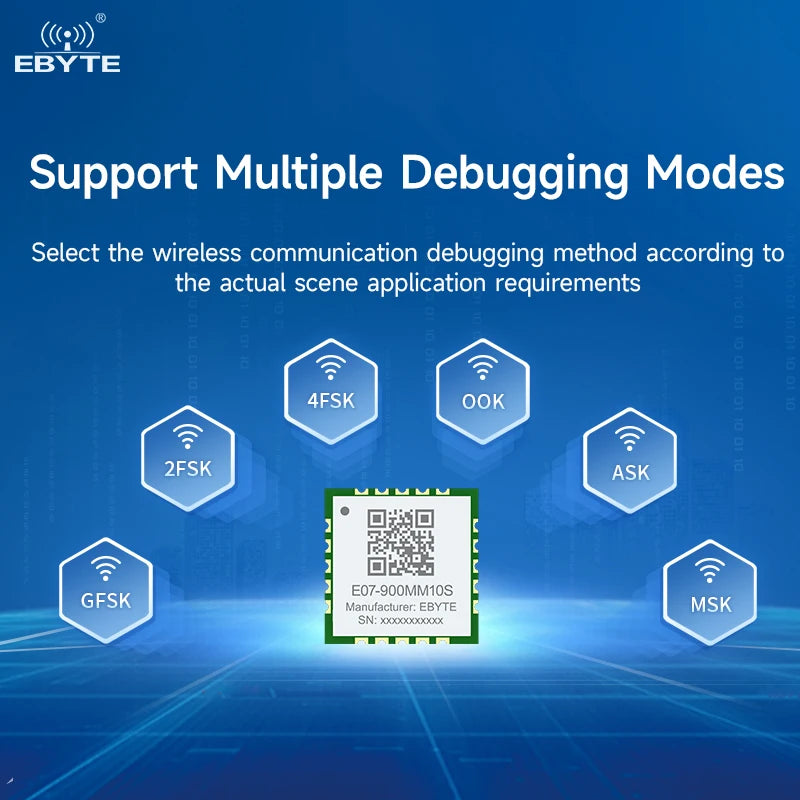 $0.00 Ebyte E07-900MM10S TI CC1101 chip Wireless Transmitter Module 10dBm Cheap Rf Module  1.5km 855-925MHz rf module