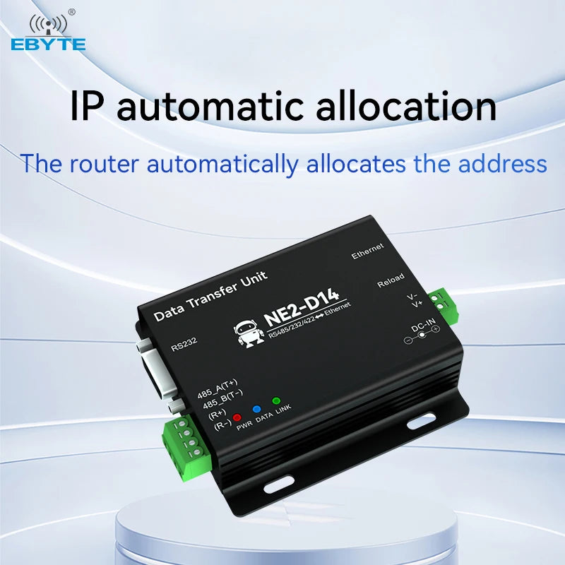 Ebyte NE2-D14 Industrial Grade RS485/232/422 MQTTC/HTTPC IoT Gateway ModBus Gateway Mode Serial to Ethernet Serial Server