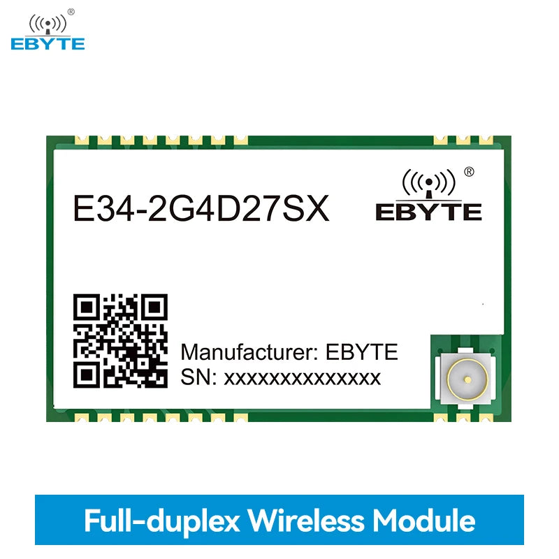 Ebyte E34-2G4D27SX TTL level output 27dBm UART interface 5.0km 2.4GH full-duplex wireless Serial Port data transmission module