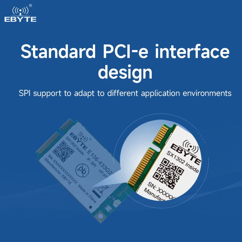 Ebyte E106-433G27P2 Lora module Sx1302 wireless Lora gateway RF SPI interface 433Mhz