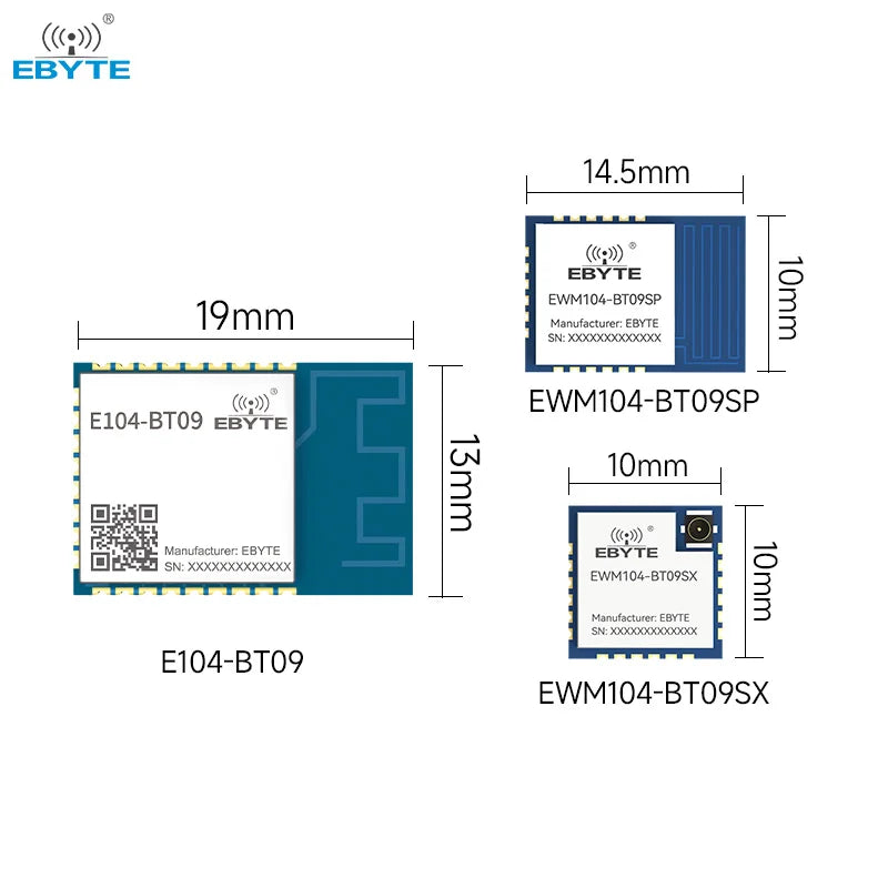 Ebyte EWM104-BT09SP 2.4GHz Original TelinkTLSR8208B Chip Serial Port Data Transmission BLE5.0  Ble Slave Wireless Module