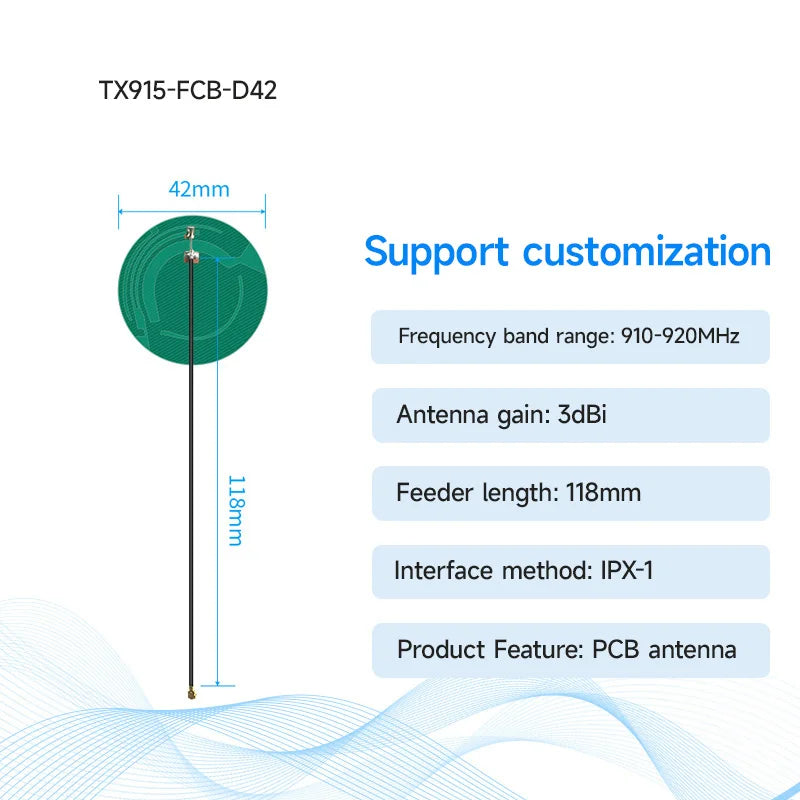 Ebyte TX915 series 868/915MHZ FPC/PCB Built-in Omnidirectional Antenna 1/2/3/3.5/4dbi Flexible Antenna Wireless Network Equipment