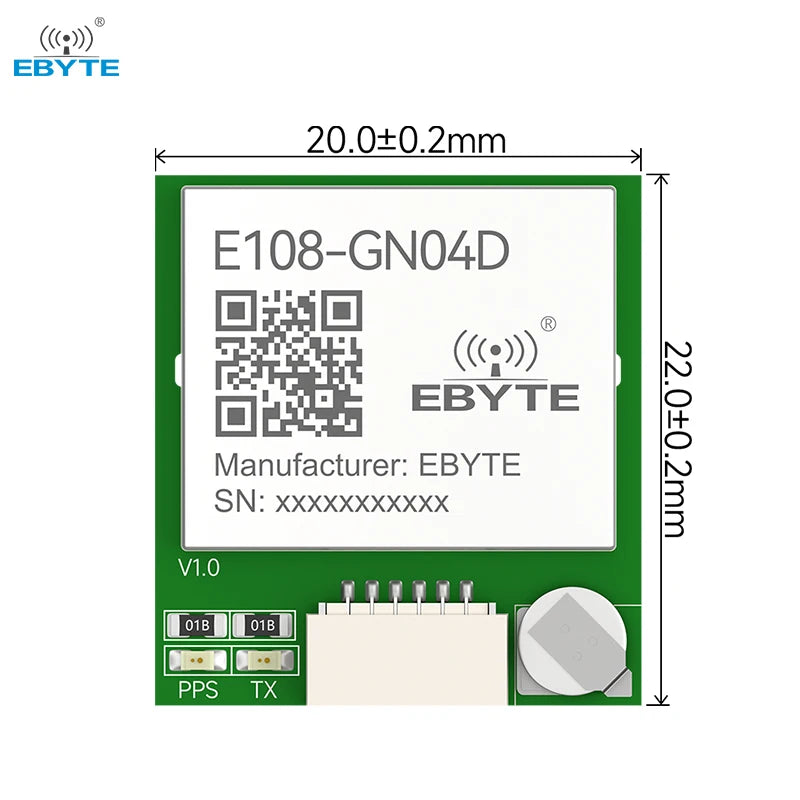 Ebyte E108-GN04D UART interface Support BDS/GPS/GLONASS/GALILEO GNSS Multi mode satellite positioning and navigation module