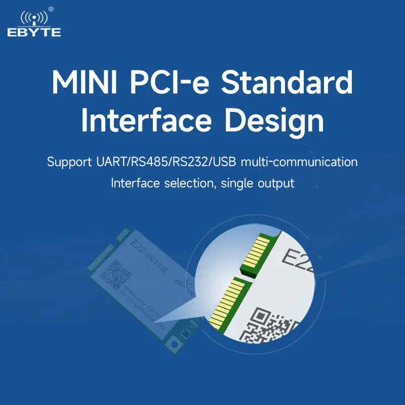 Ebyte E22-400T33E SX1268 33dBm 16km UART/RS485/RS232/USB interface Wireless LoRa spread spectrum module