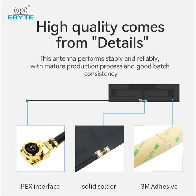 Ebyte FPC PCB Built-in Antenna 433/868/915MHz 2.4/5.8GHz Small Size Reliable Performance UFL Stable signal Module Installation