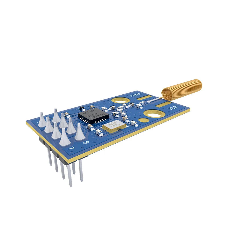 0.01$ Ebyte E07-M1101D-TH TI CC1101 chip 433MHz Rf Module SPI Low Power Spring Antenna Wireless Transmitter Receiver Module For Smart Hotel