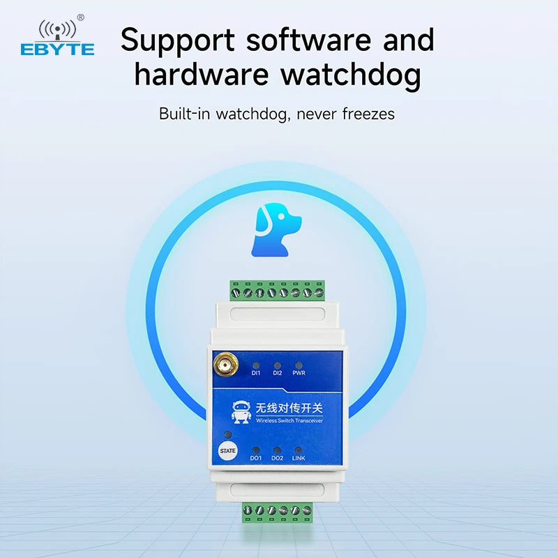 Ebyte E860-DTU(2020-400SL22)-V2 series 2/4/8 Digital Input Wireless Remote Switch Transmission 5/10km 22/30dbm LoRa Modulation 868/915MHz