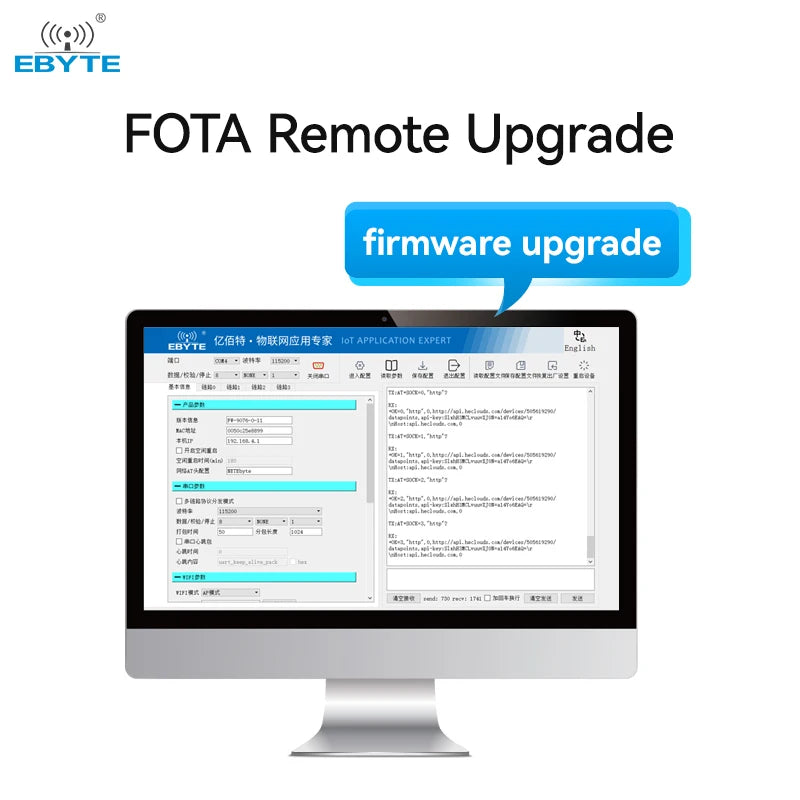 EBYTE OEM ODM E103-W04-TB 20dBm Support custom development Serial port to wifi module for iot WiFi gateway module test kit