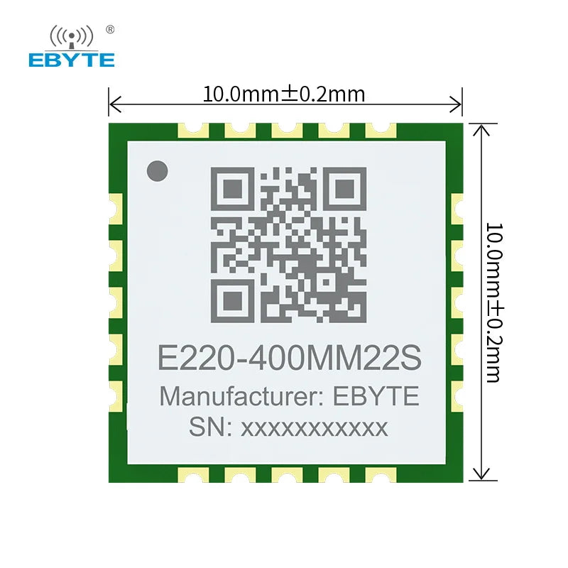 Ebyte OEM ODM E220-400MM22S Free sample low power consumption 22dBm LLCC68 lora module 433MHz