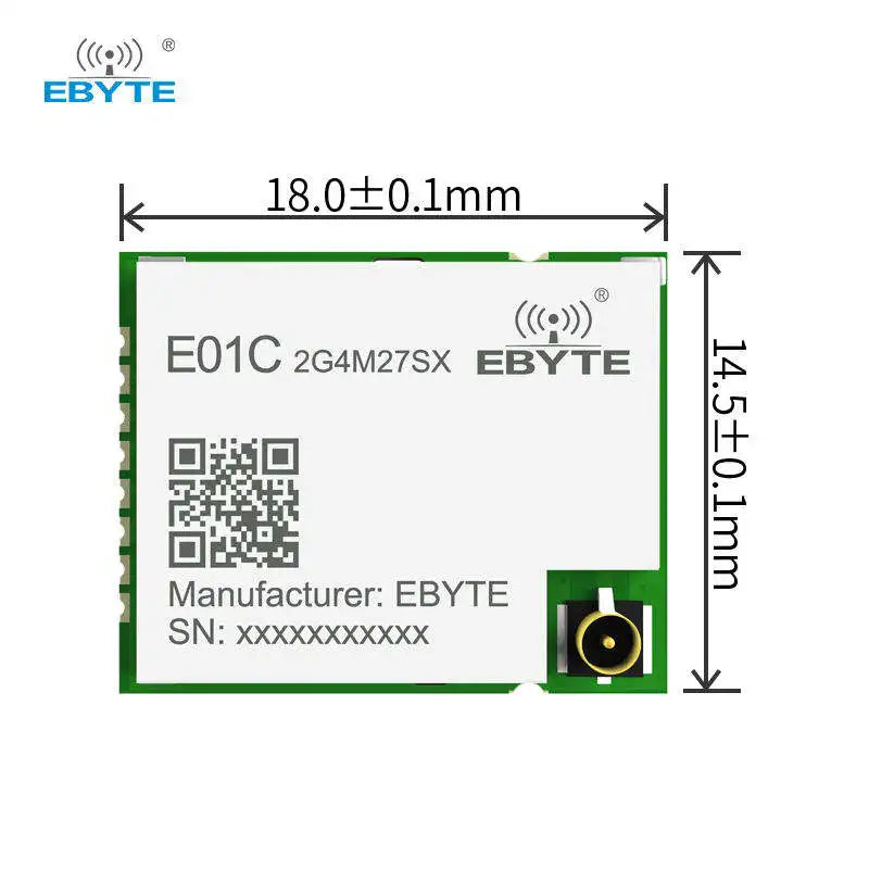 EBYTE E01C-2G4M27SX 27dBm 2.4G wireless transmitter and receiver Si24R1 Ci24R1 compatible with nRF24L01 module SPI interface