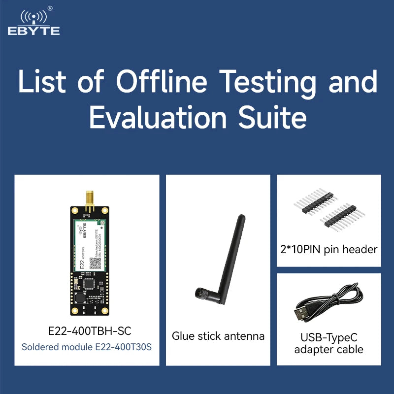 Ebyte E22-400TBH-SC Secondary Development RF transceiver Offline test evaluation kit Lora module development and test board