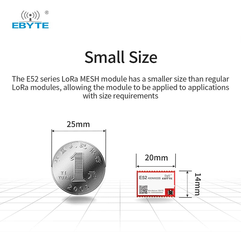 Ebyte E52-400NW22S LoRa MESH networking 433.125MHz spread spectrum Wireless serial port UART Self-routing network self-healing