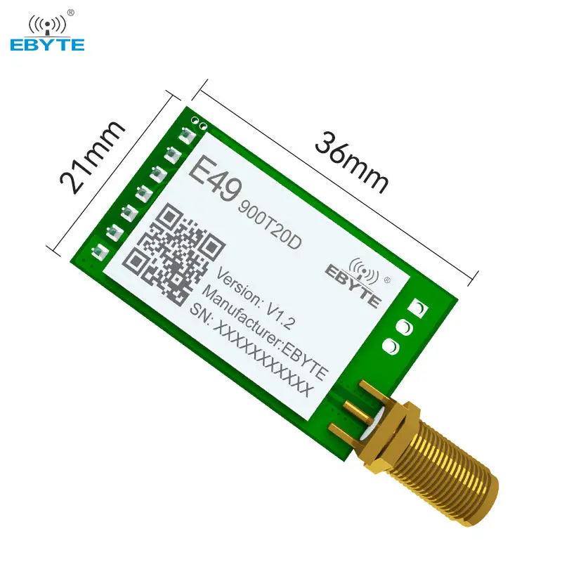 Ebyte E49-900T20D Small size Low power consumption GFSK modulation 20dBm 2.5km Rf Plug-in wireless module