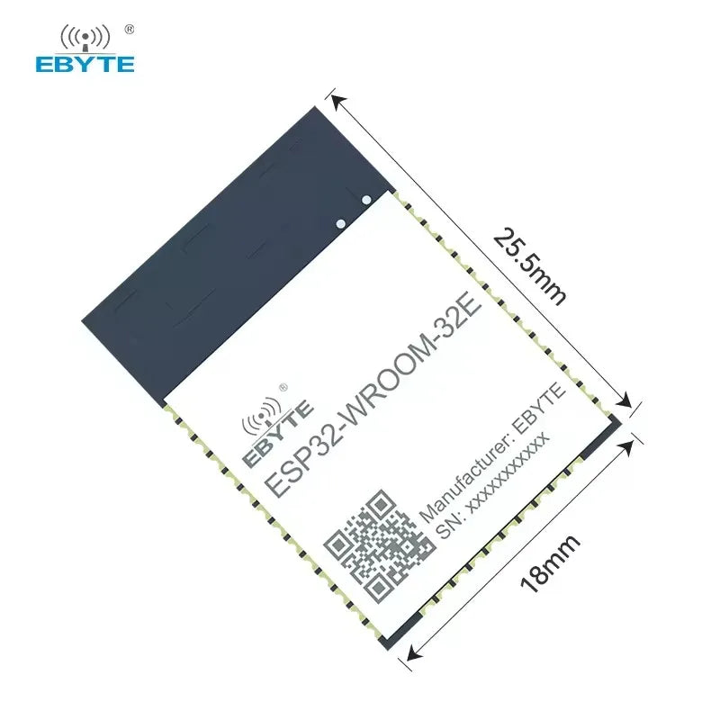 $0.00 Ebyte Buy ESP32-WROOM-32E Precio Online espressif protocol IEEE802.11b/g/n 400m UART I/O interface uart serial port 2.4GHz WiFi ESP WROOM 32 Price