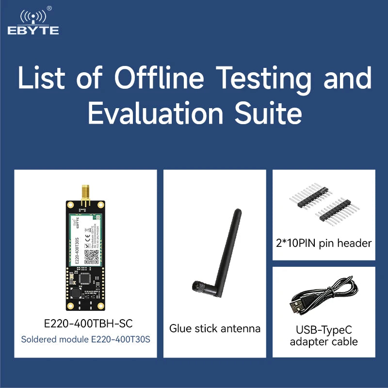 Ebyte E220-400TBH-SC Sub-1G LLCC68 chip Offline test evaluation kit LORA serial port wireless module development and test board