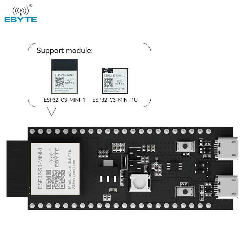 ESP32-S3-MINI-1-TB Bt Ble Wifi Module Mcu Esp32-s3-wroom Dual-core Bluetooth WiFi module Ble 5.0  Esp32-s3 Test board