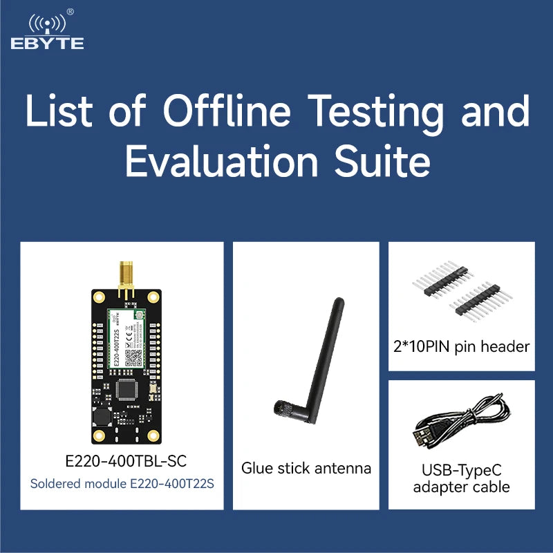 Ebyte E220-400TBL-SC 400MHz LLCC68 chip Offline test evaluation kit LORA serial port wireless module development and test board