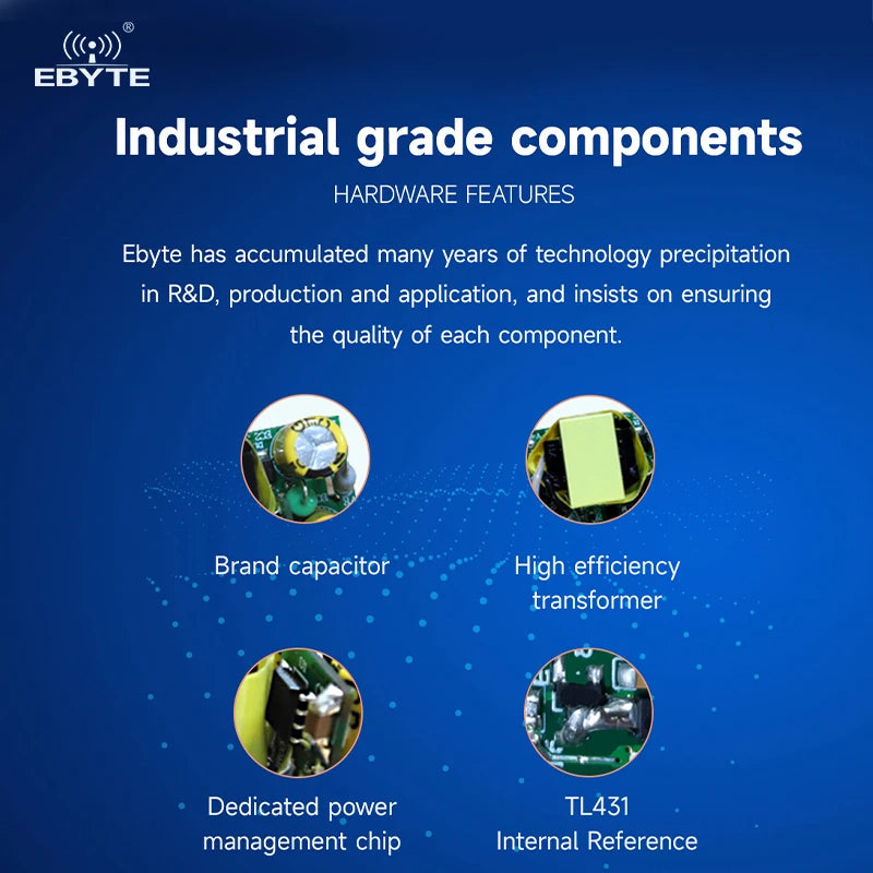 Ebyte AM21-V Series Industrial Grade AC-DC Isolated Step-down Power Module Supply Lightning protection Circuit 5W 20W 24W