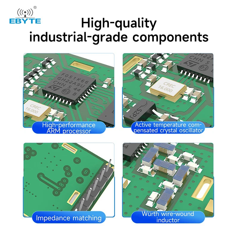 Ebyte E62 Series Full-duplex Automatic Frequency Hopping Wireless Module 433mhz 24ghz Wireless Rf Receiver Module 20/30dBm 1/3km